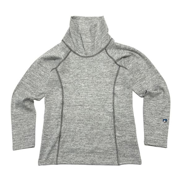 Kuhl Funnel Neck Lea Pullover Girls Kids Size M - 10 Gray with Pockets - Picture 1 of 6